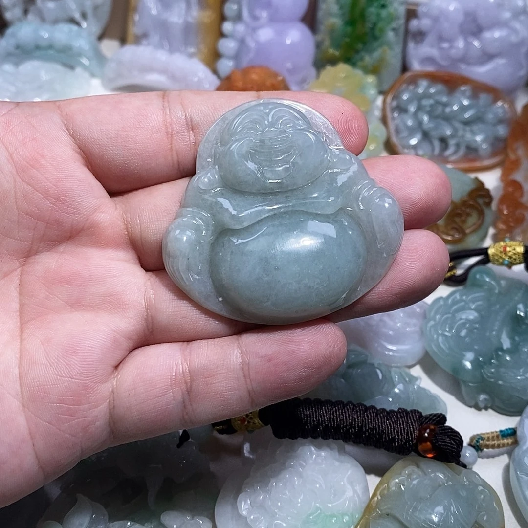 颈饰未镶嵌翡翠翡翠A货