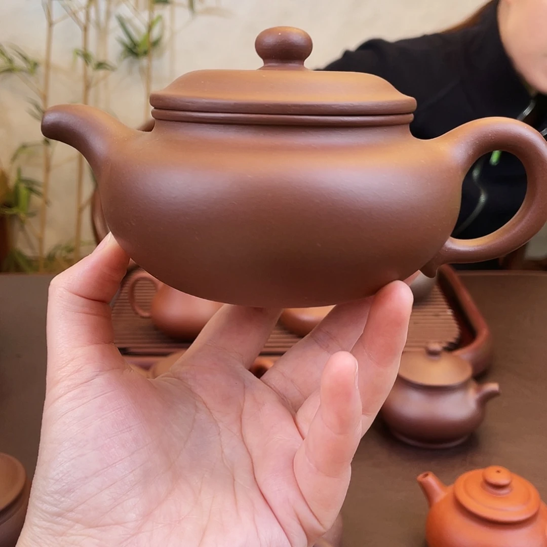紫砂茶壶紫泥仿古380cc