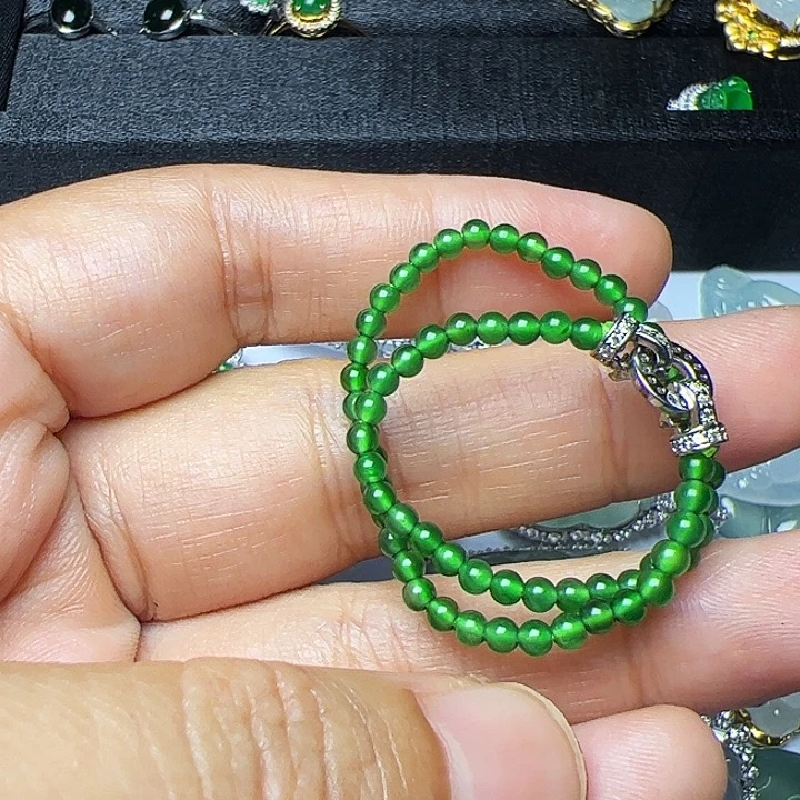 未镶嵌手链翡翠翡翠手链手环