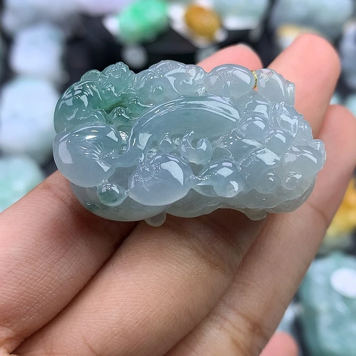 翡翠未镶嵌颈饰天然缅甸翡翠