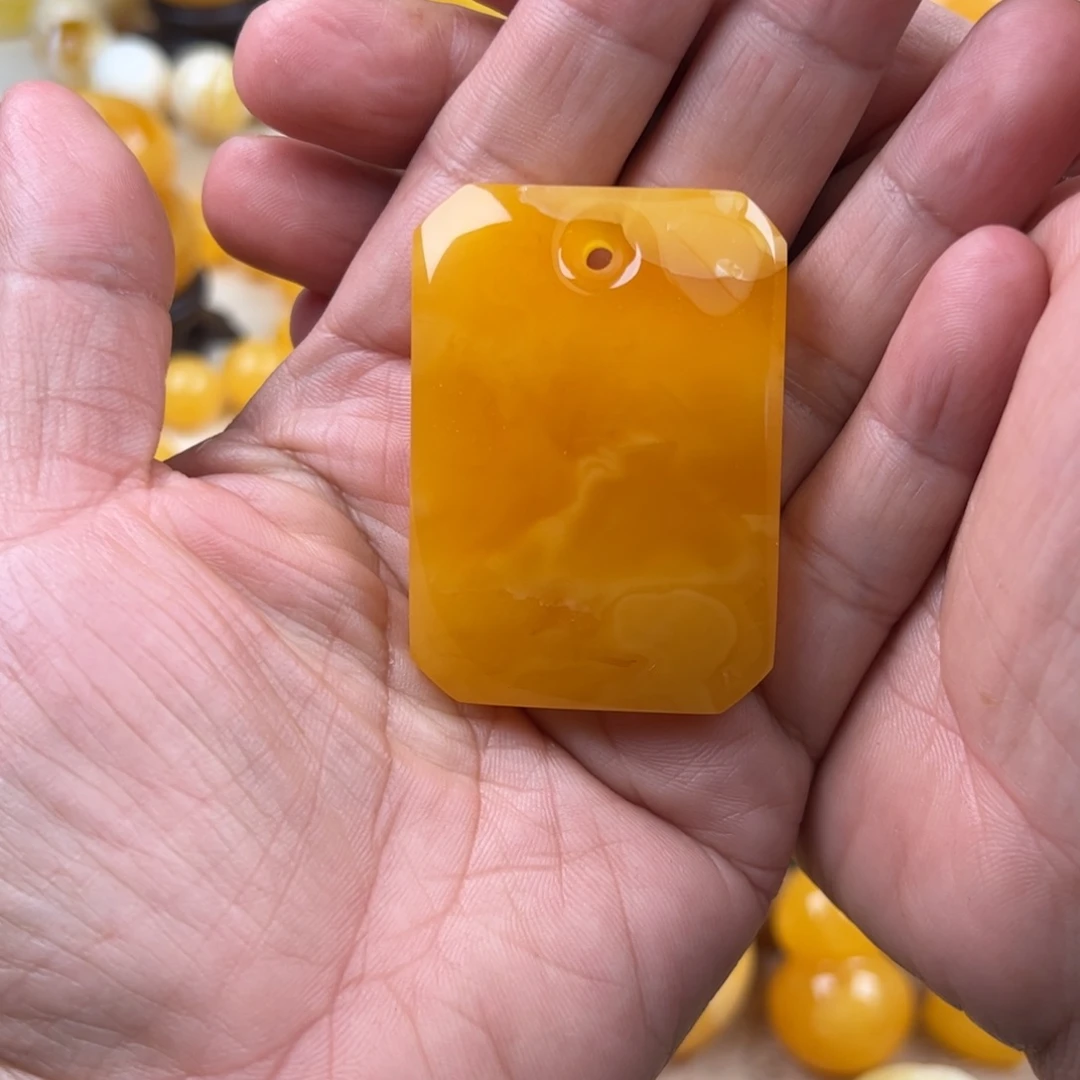 蜜蜡未镶嵌颈饰纯天然琥珀蜜蜡无优化