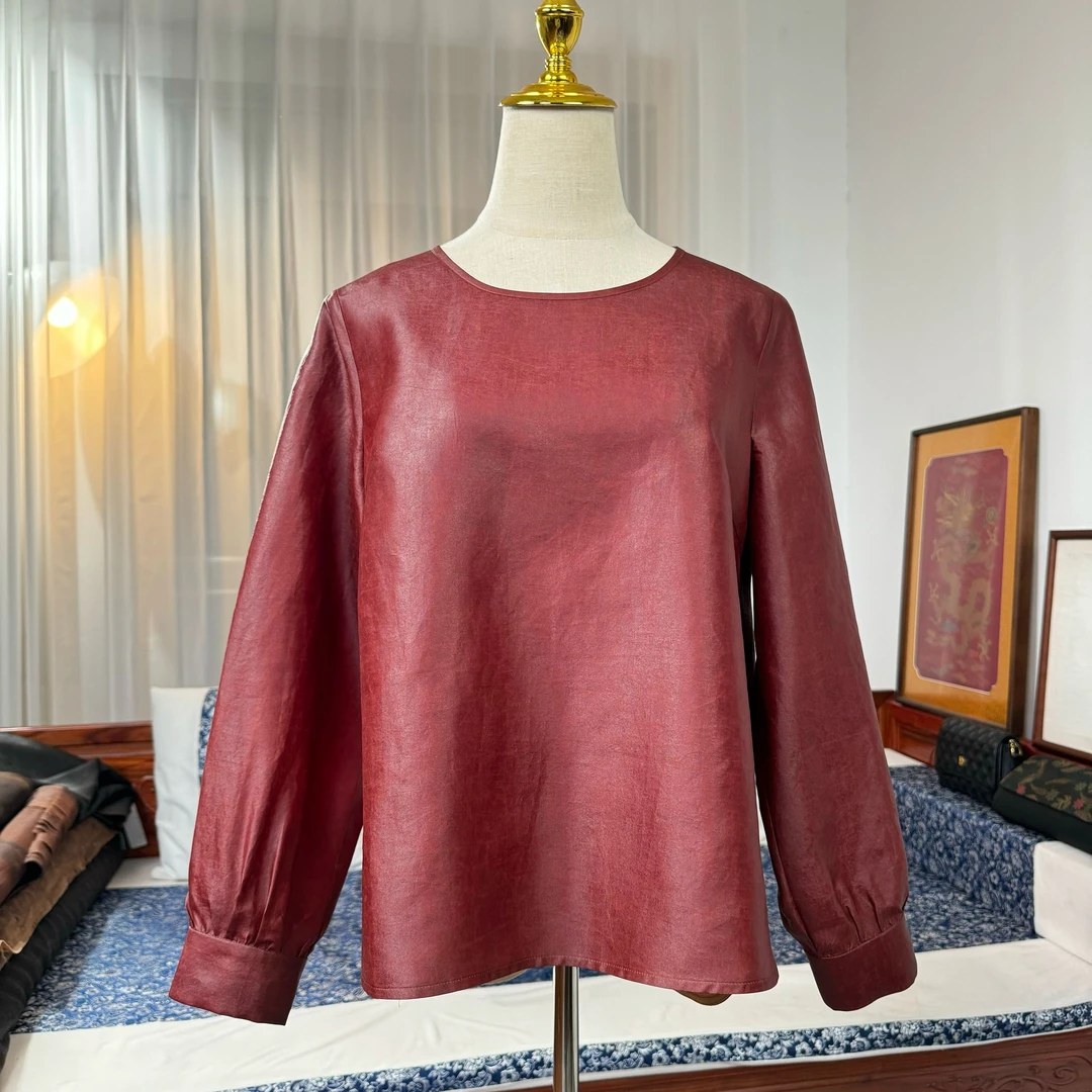 品叔&甄选 · 桑蚕丝电力纺莨绸长袖衬衫