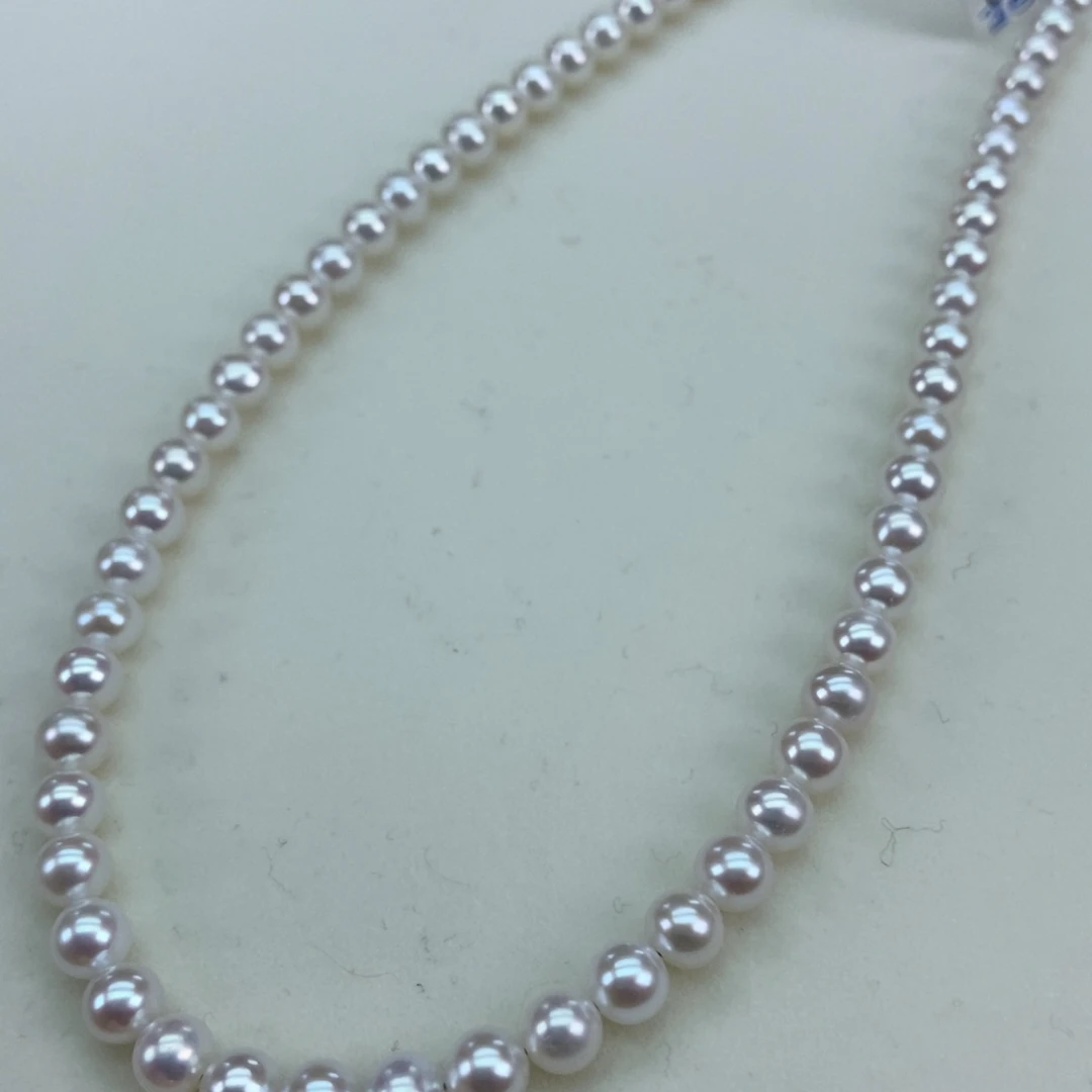 淡水珍珠5.5极强光炫彩媲美海水银S925镶嵌