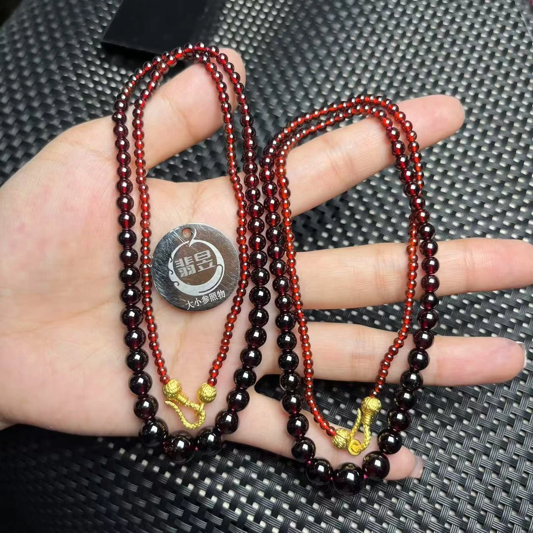 翡昱-SH56-15456-石榴石珠链颈饰/约3-9+/约130颗-多样性发其一C