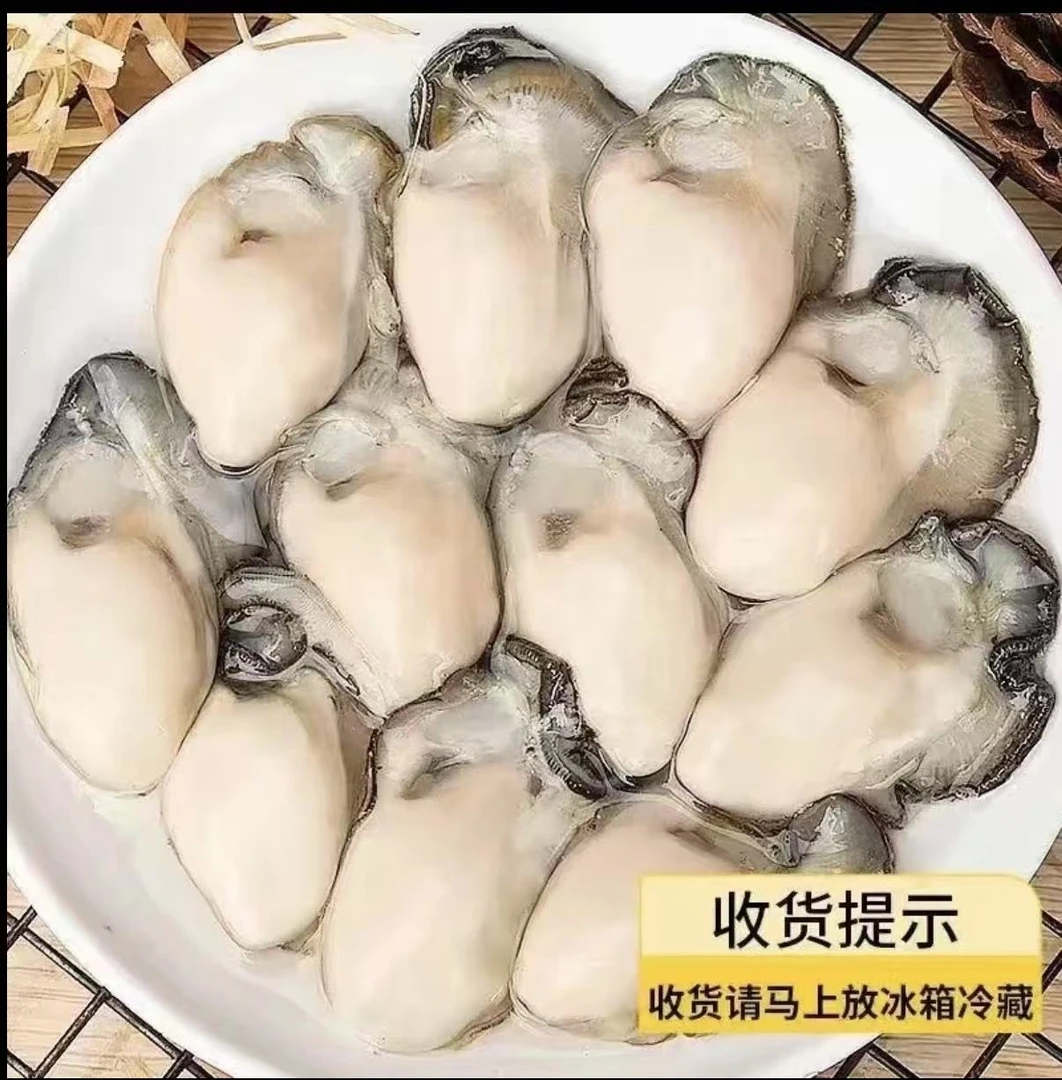 中小个头原浆生蚝肉（每盒8-13只）新鲜饱满 每日现剥 250g/盒 6盒