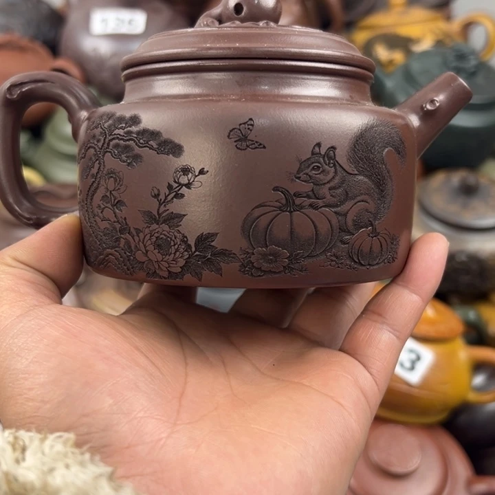 紫砂茶壶紫砂壶微瑕盖子划痕