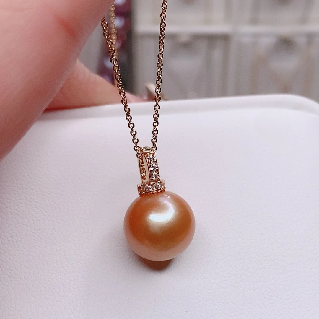 吊坠(赠链)银S925镶嵌淡水珍珠