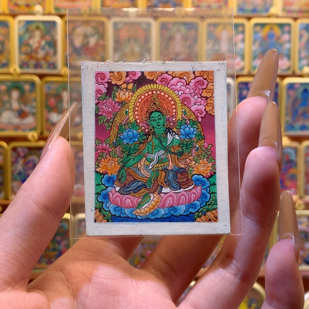 吊坠般若唐卡非遗传承