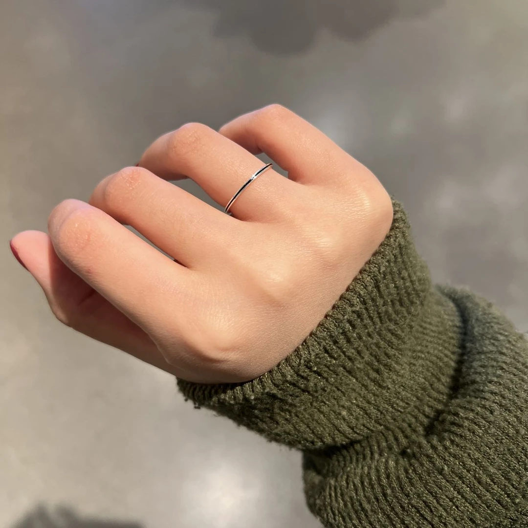 925银戒指 1231 TJ韩国女装韩国直播代购925银设计师新款戒指饰品