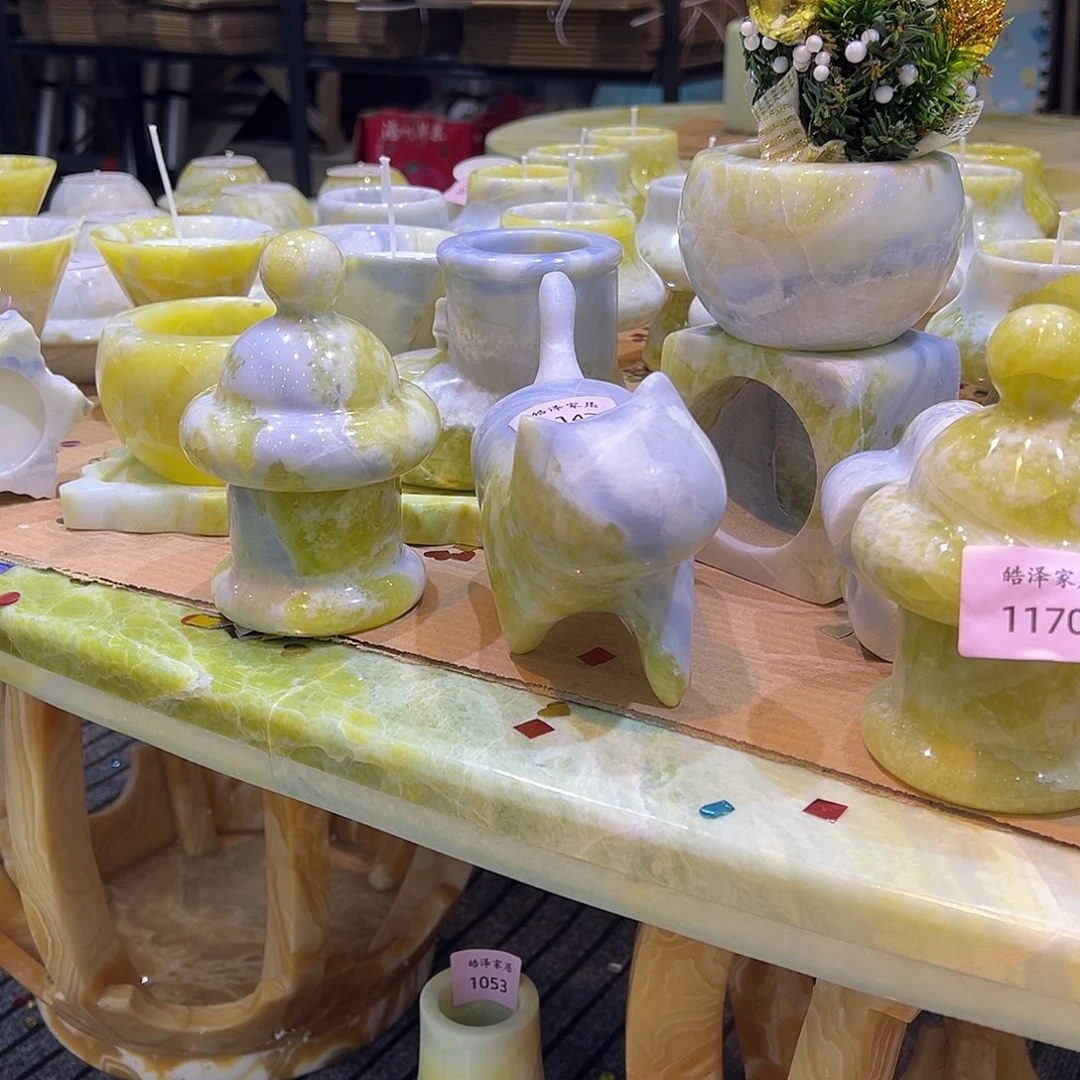 石材爱尔兰绿小猫001