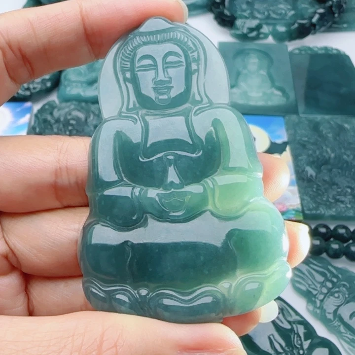 翡翠未镶嵌颈饰多样性发货天然A货翡翠
