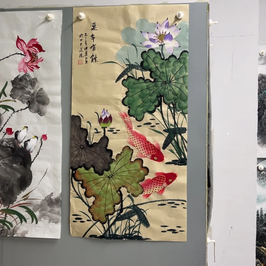 国画宣纸手绘，手工作品