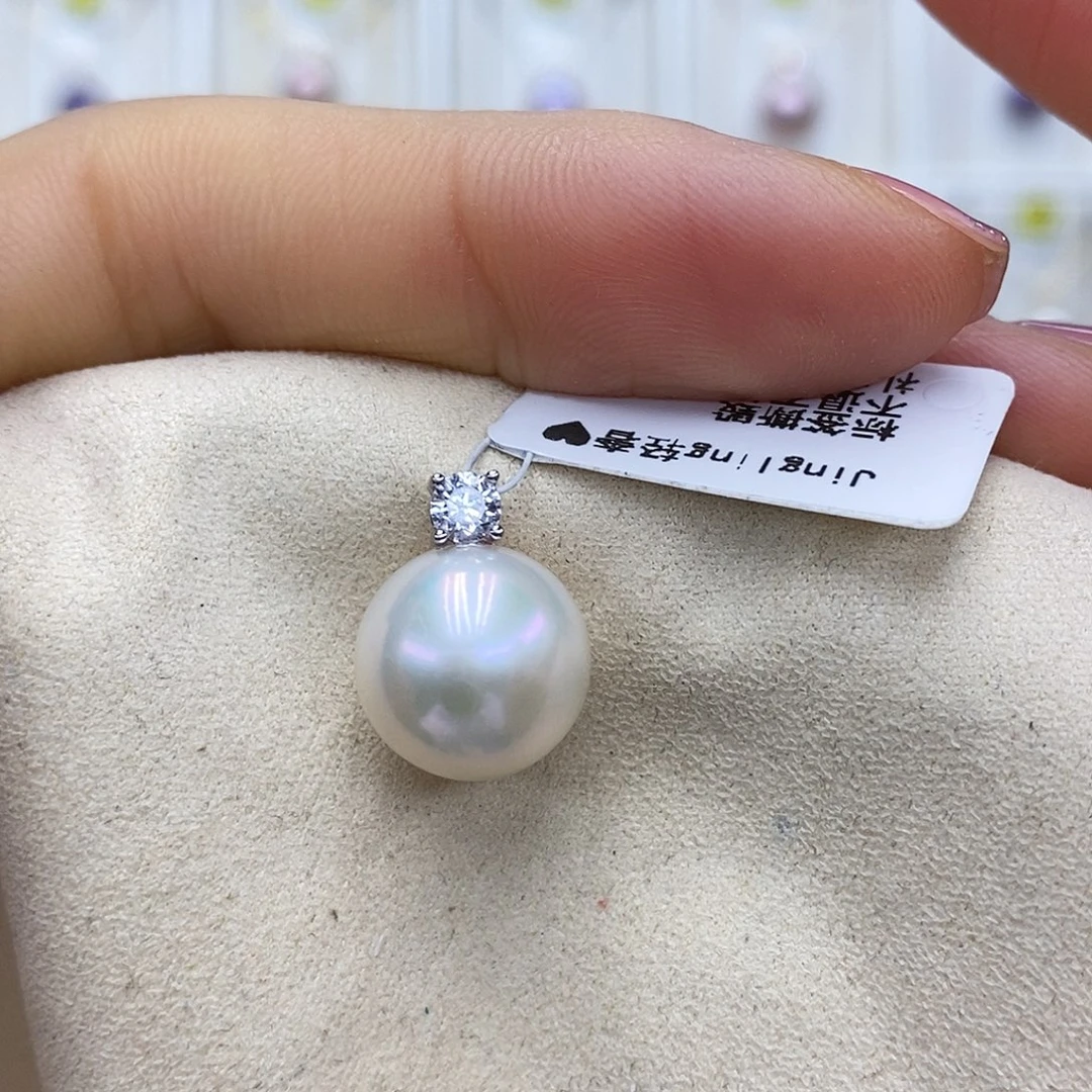 吊坠(赠链)淡水珍珠银S925镶嵌