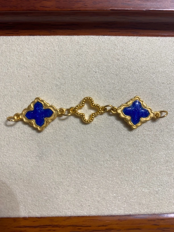 足金999烧蓝转运珠