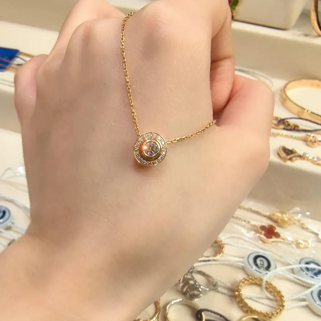 99新 Cartier/卡地亚 飞碟项链/玫瑰金/42cm