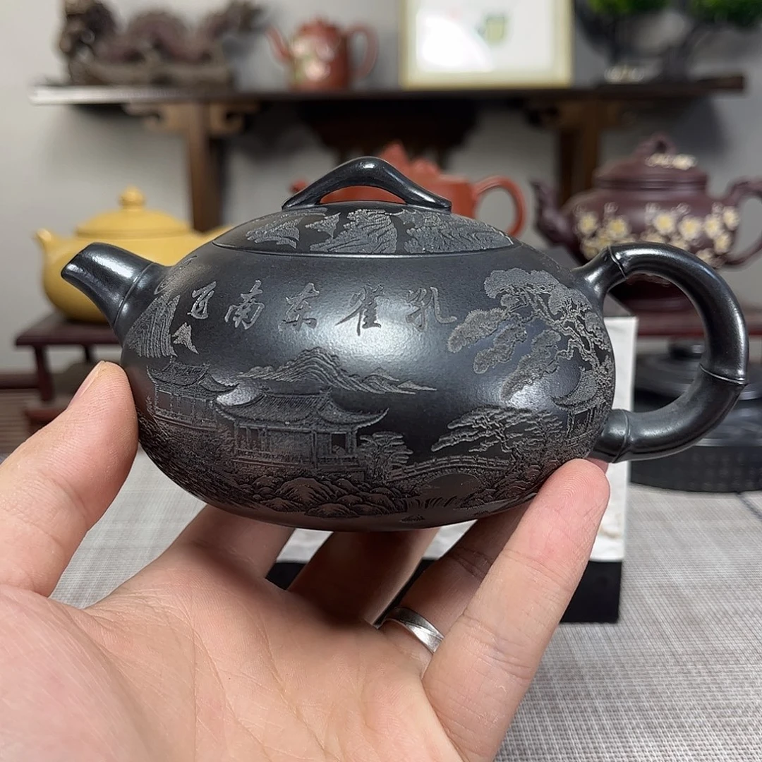 积***财茶壶紫砂微瑕处理