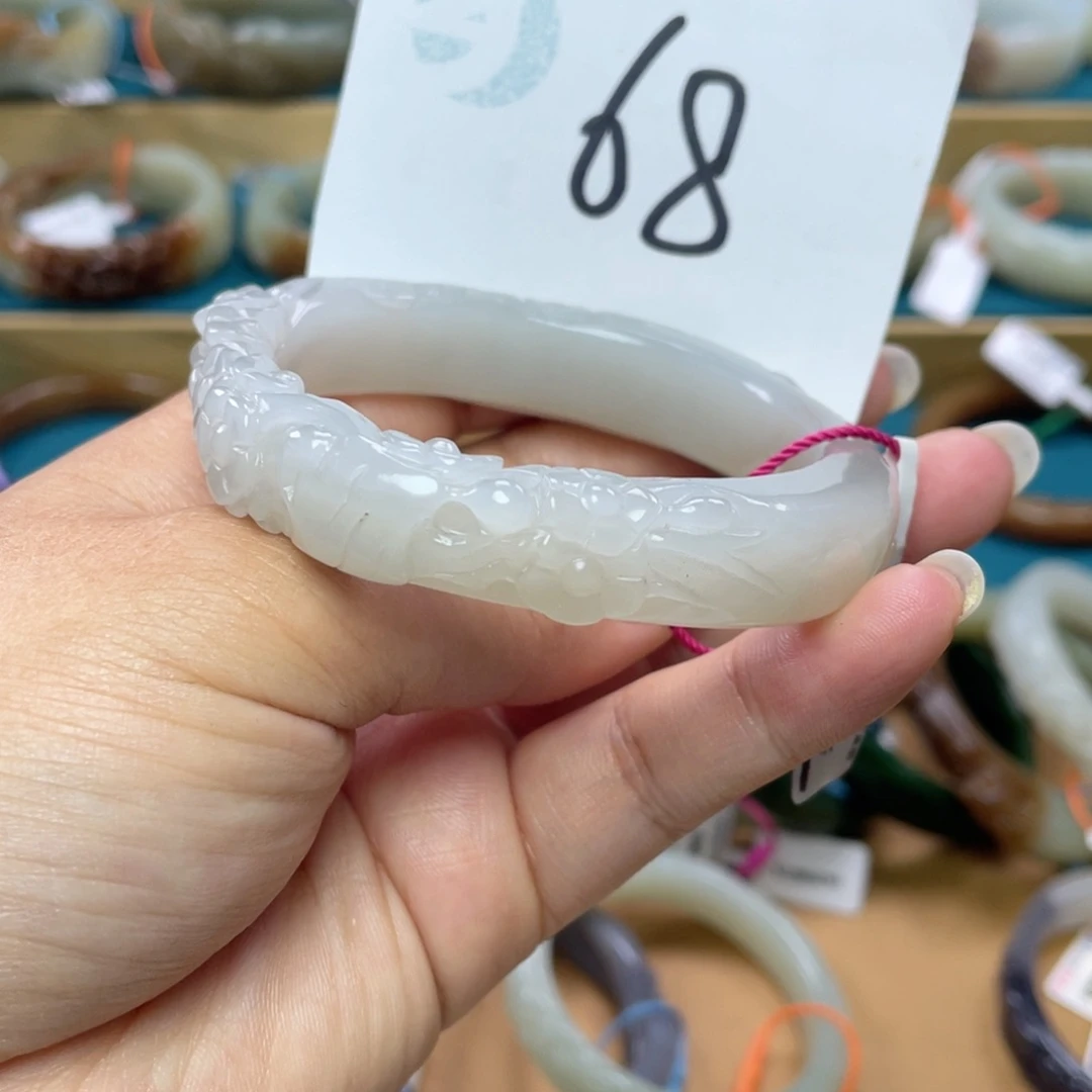 未镶嵌手镯和田玉圈口57