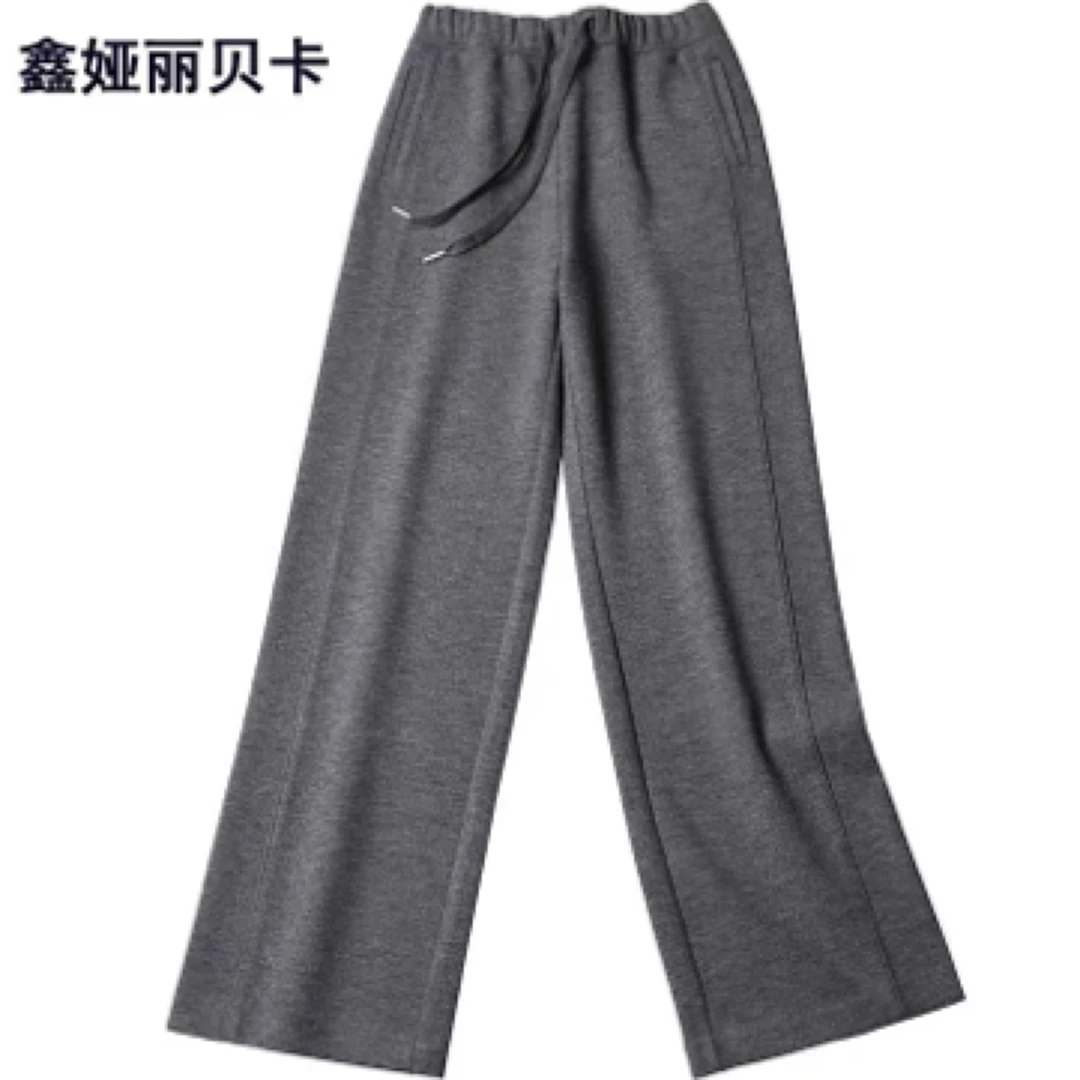春夏高腰显瘦直筒裤百搭垂感休闲阔腿裤