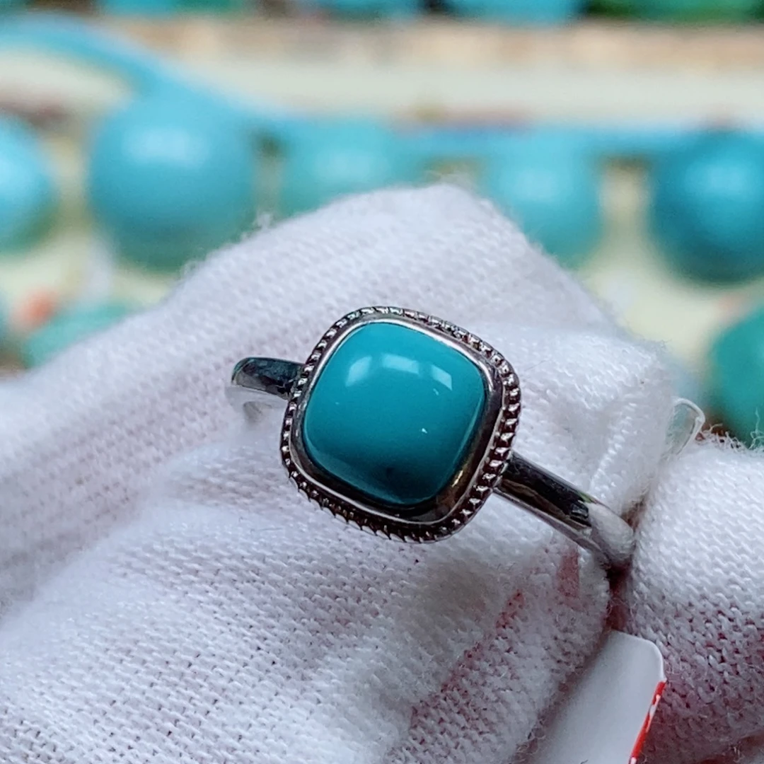 银S925镶嵌绿松石珠宝奇石