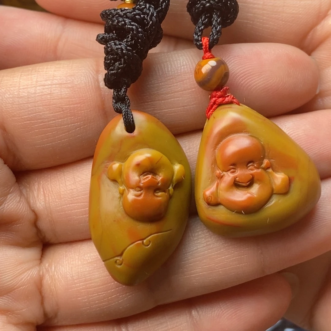 玛瑙/玉髓颈饰未镶嵌战国红