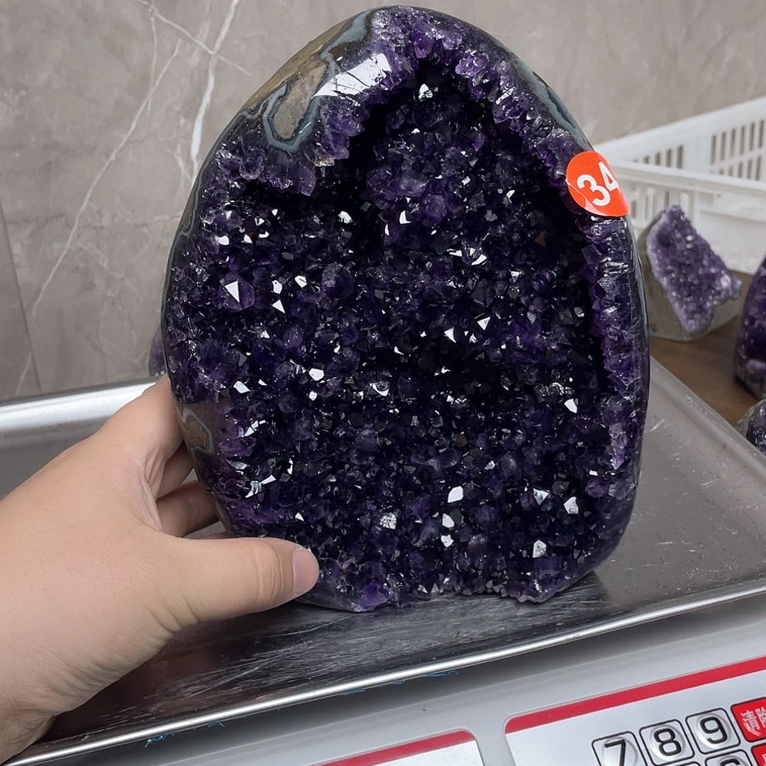 未镶嵌紫晶大型摆件（非配饰）蓝**洋