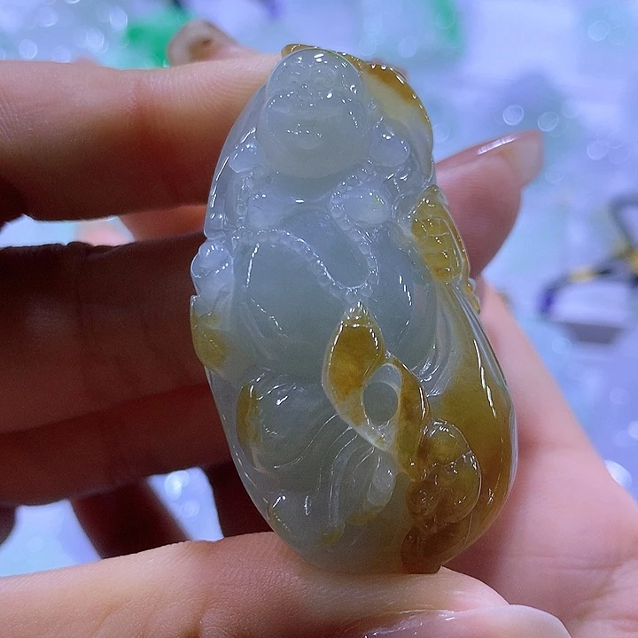 翡翠未镶嵌颈饰天然翡翠A货吊坠