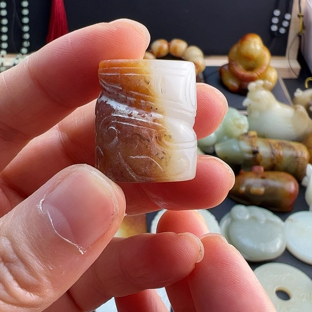 和田玉未镶嵌挂件