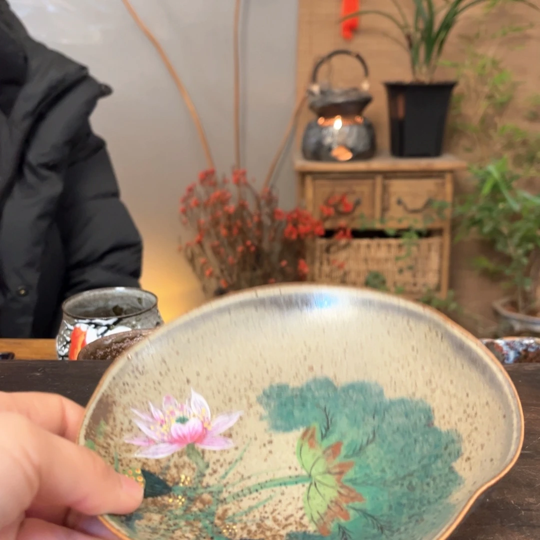 杯景德镇柴烧手绘杯