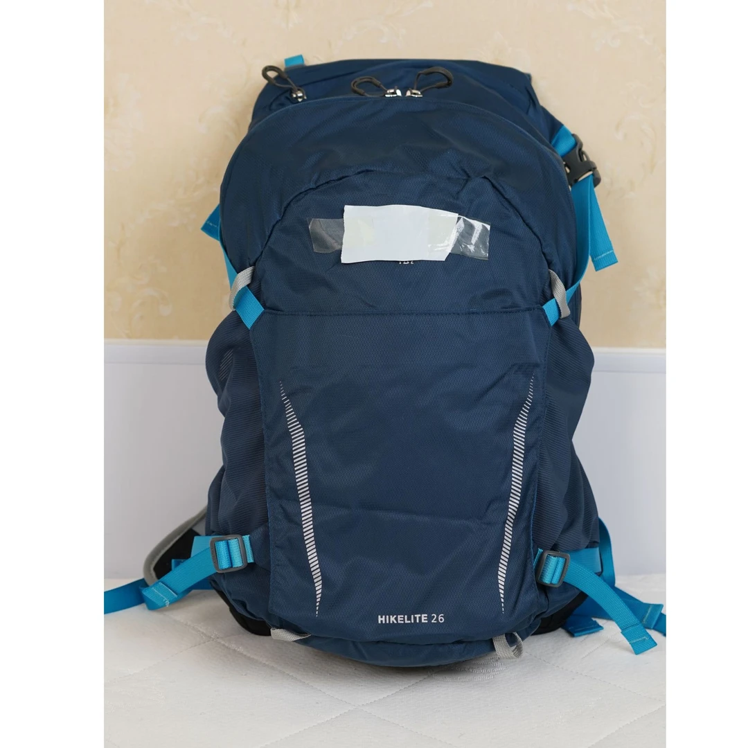 【骇客26】防刮透气抗压护脊双根耐刮登山包时尚超轻轻便蓝色