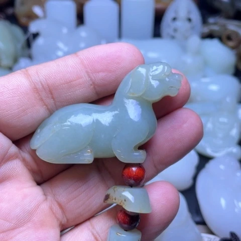 和田玉未镶嵌吊坠(不含链)空*异