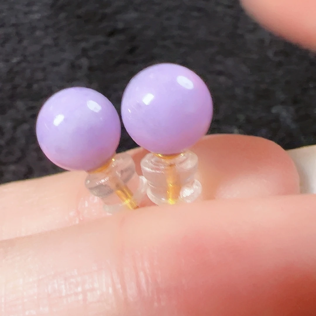 翡翠18K金镶嵌耳饰签收后24小时鉴赏期，过时不退