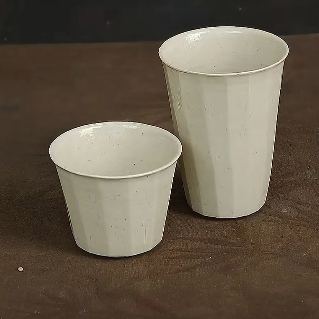 手握折边杯亚楠老师纯手工草木灰主人杯马克杯