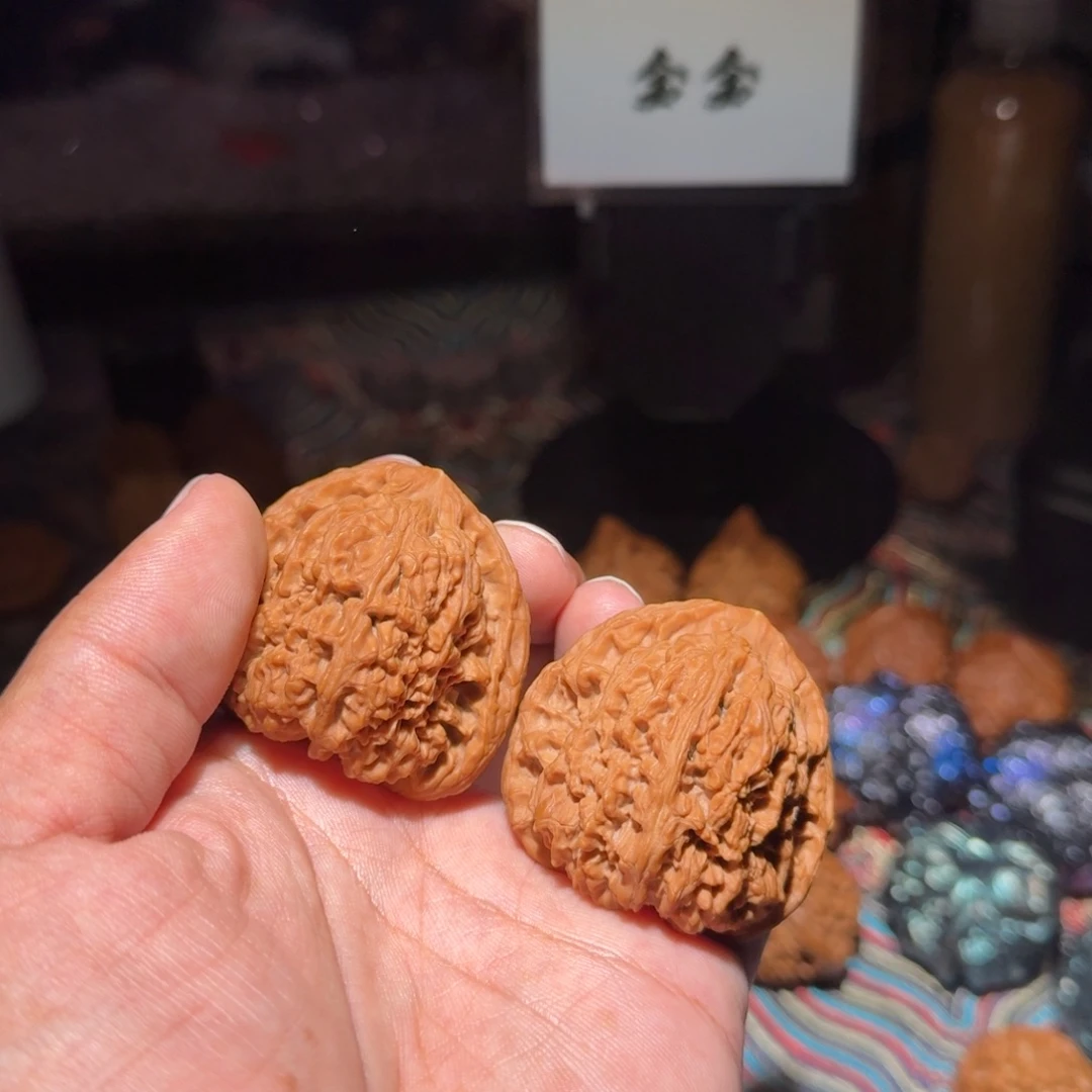 把件文玩核桃1255三角南疆，尺寸45