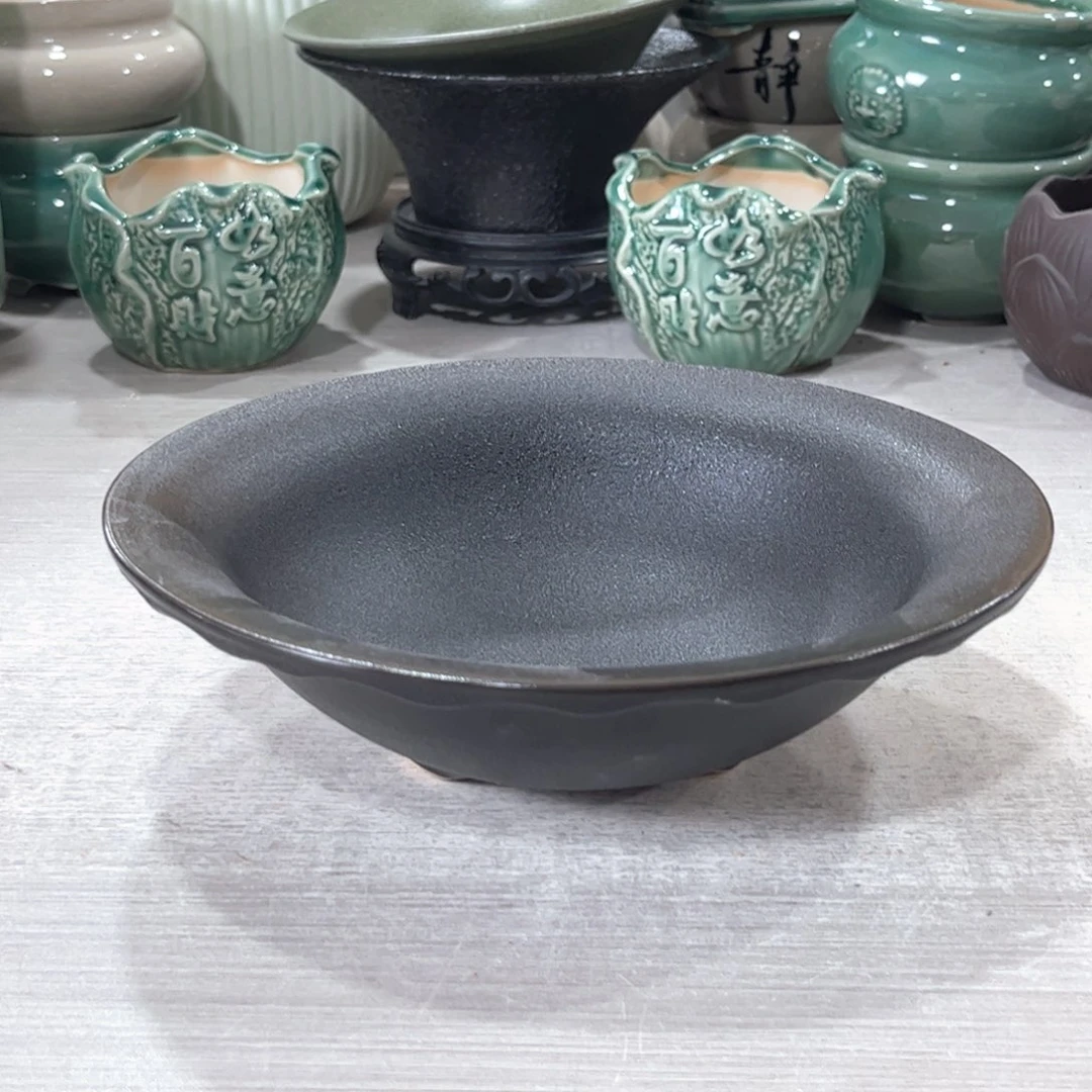 口径   20*5.5陶瓷绿植多肉微瑕花盆无孔