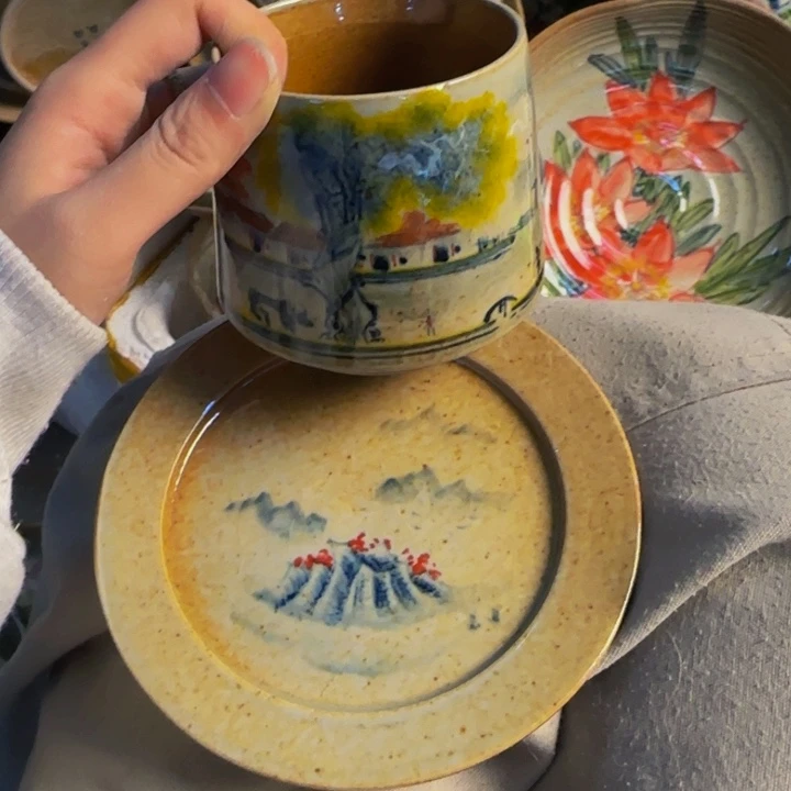 瓷片景德镇陶瓷手工手绘