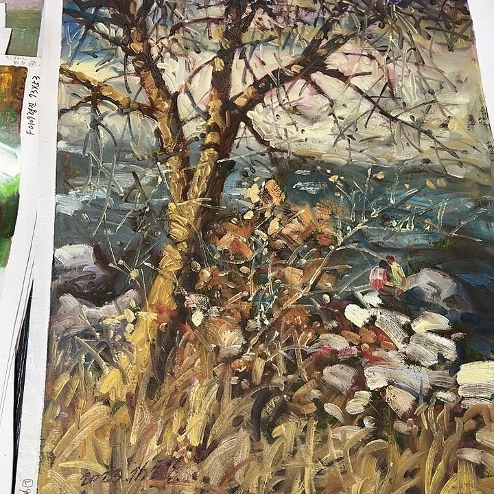 油画恭喜嘻嘻仔仔细细