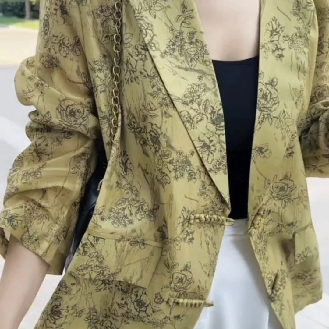 薄款国风高端大版西装