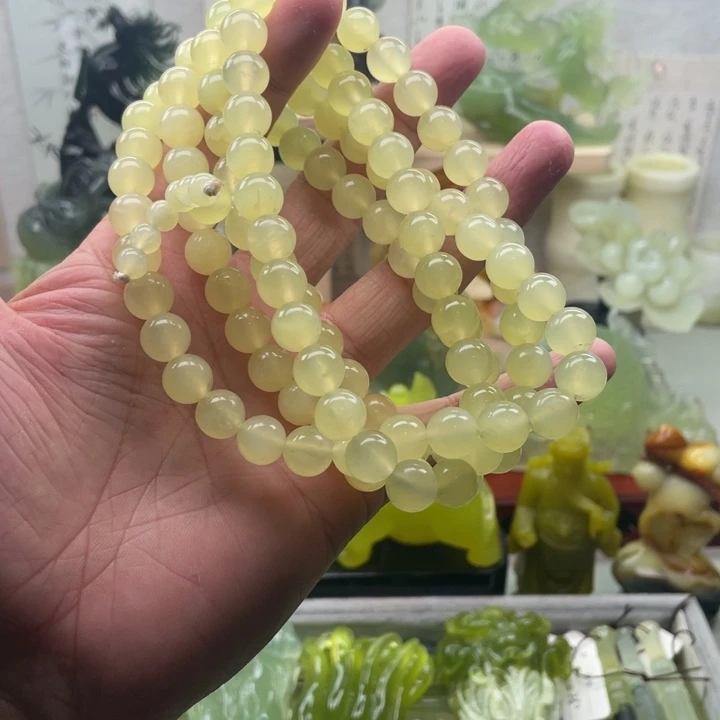 蛇纹石玉未镶嵌四大名玉手串