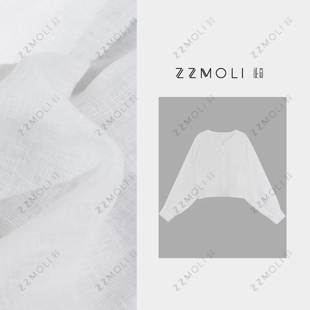 ZZMOLI时髦新款亚麻防晒衬衫女款洋气衣服气质长袖衬衣ZBY98032