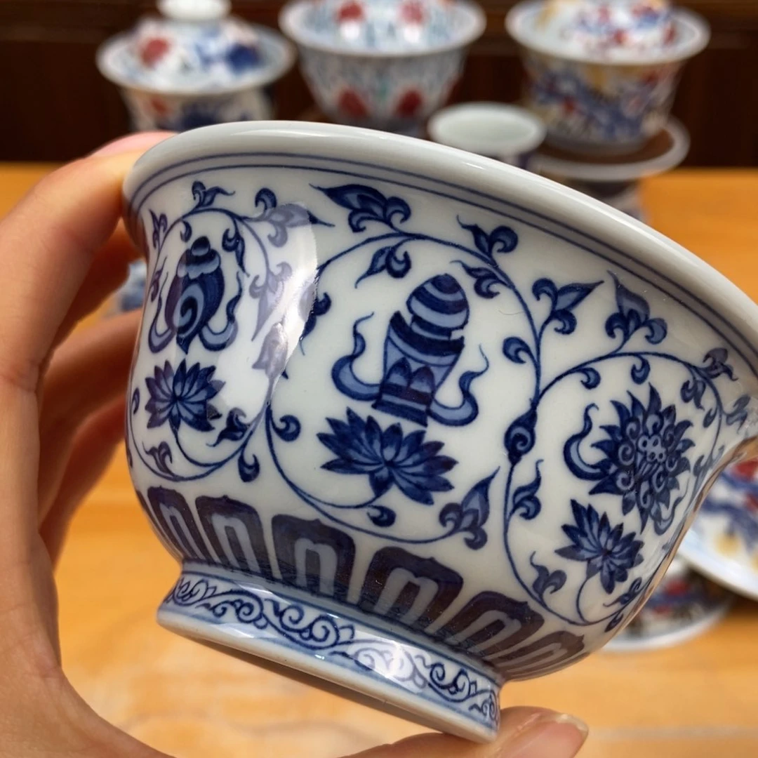 手绘现代茶具非古董