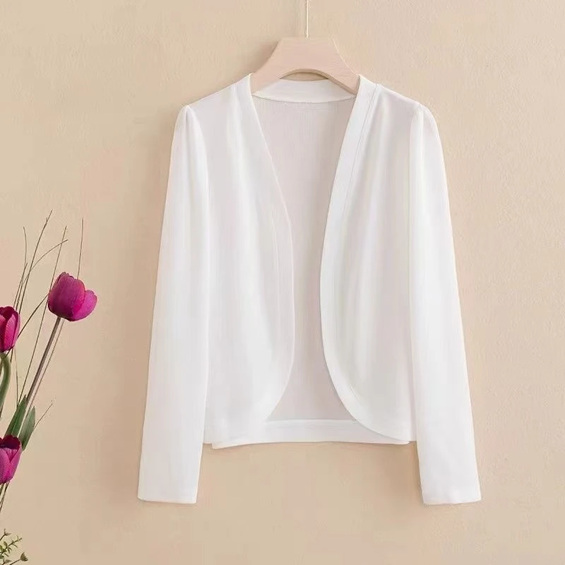 冰丝披肩显瘦夏洋气外搭披肩女冰丝纯色修身百搭时尚薄款空调房