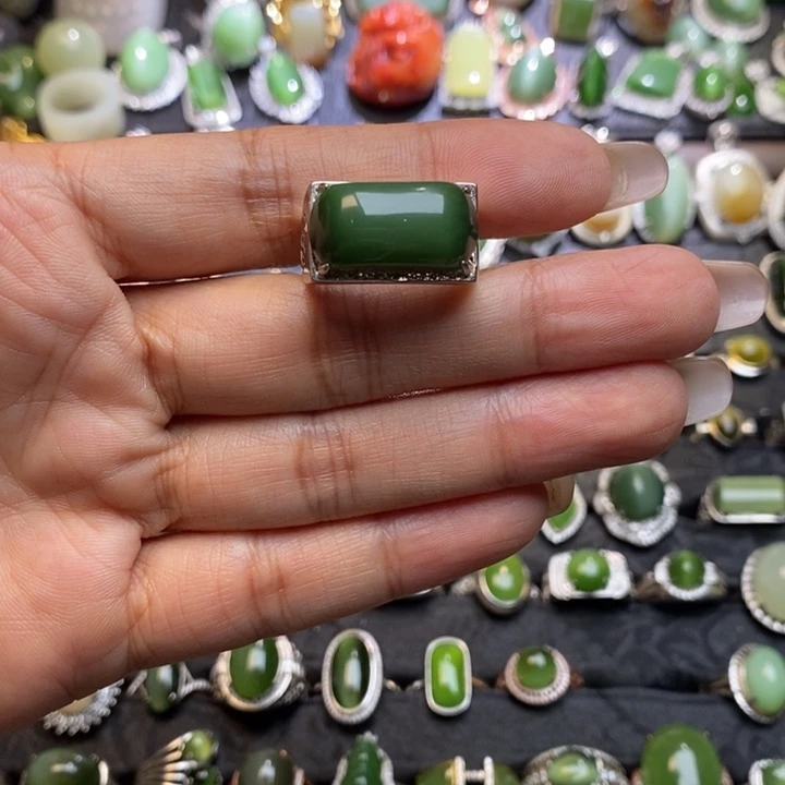 坏***坏银S925镶嵌和田玉挂件