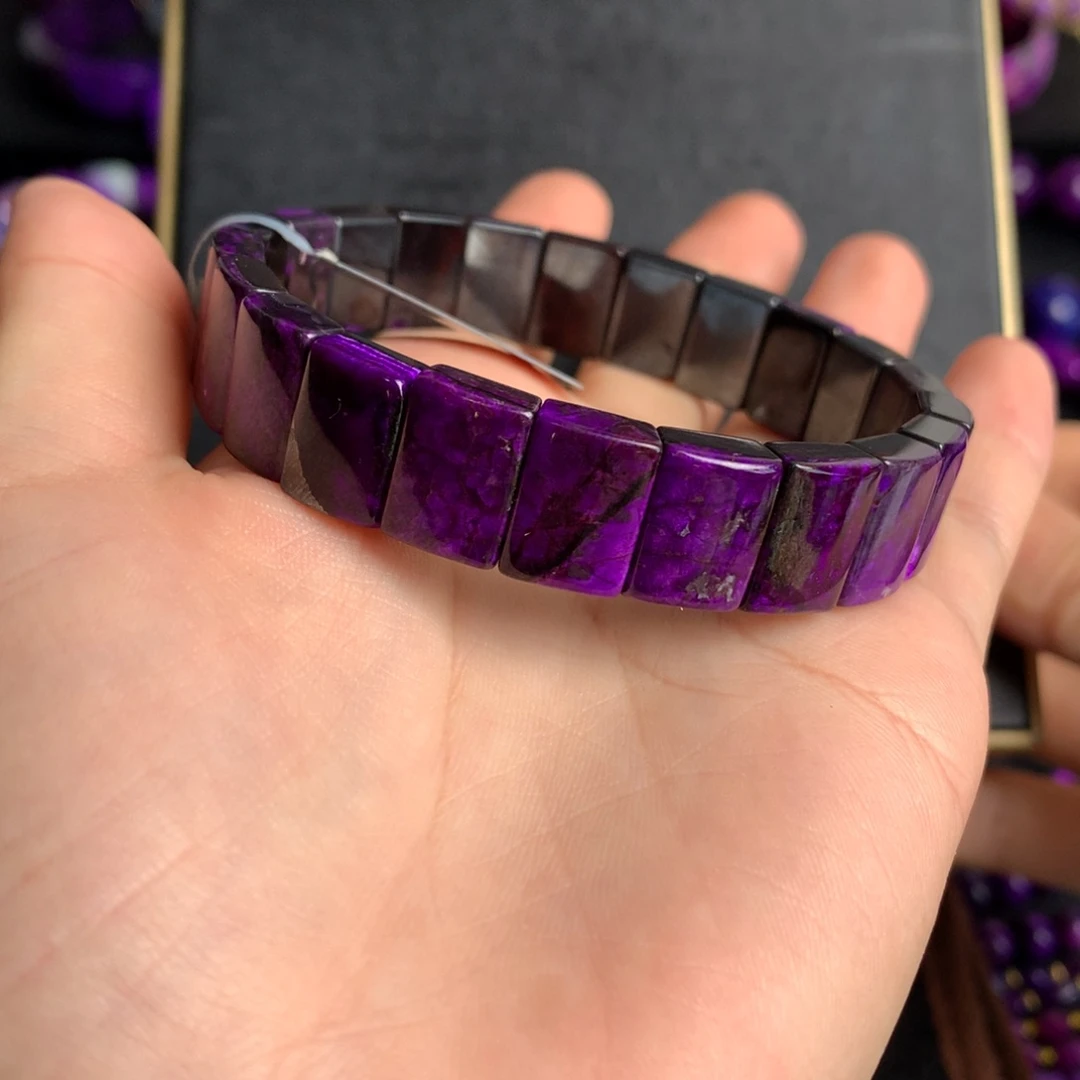 未镶嵌苏纪石（舒俱来）皇家紫手排开**瑰