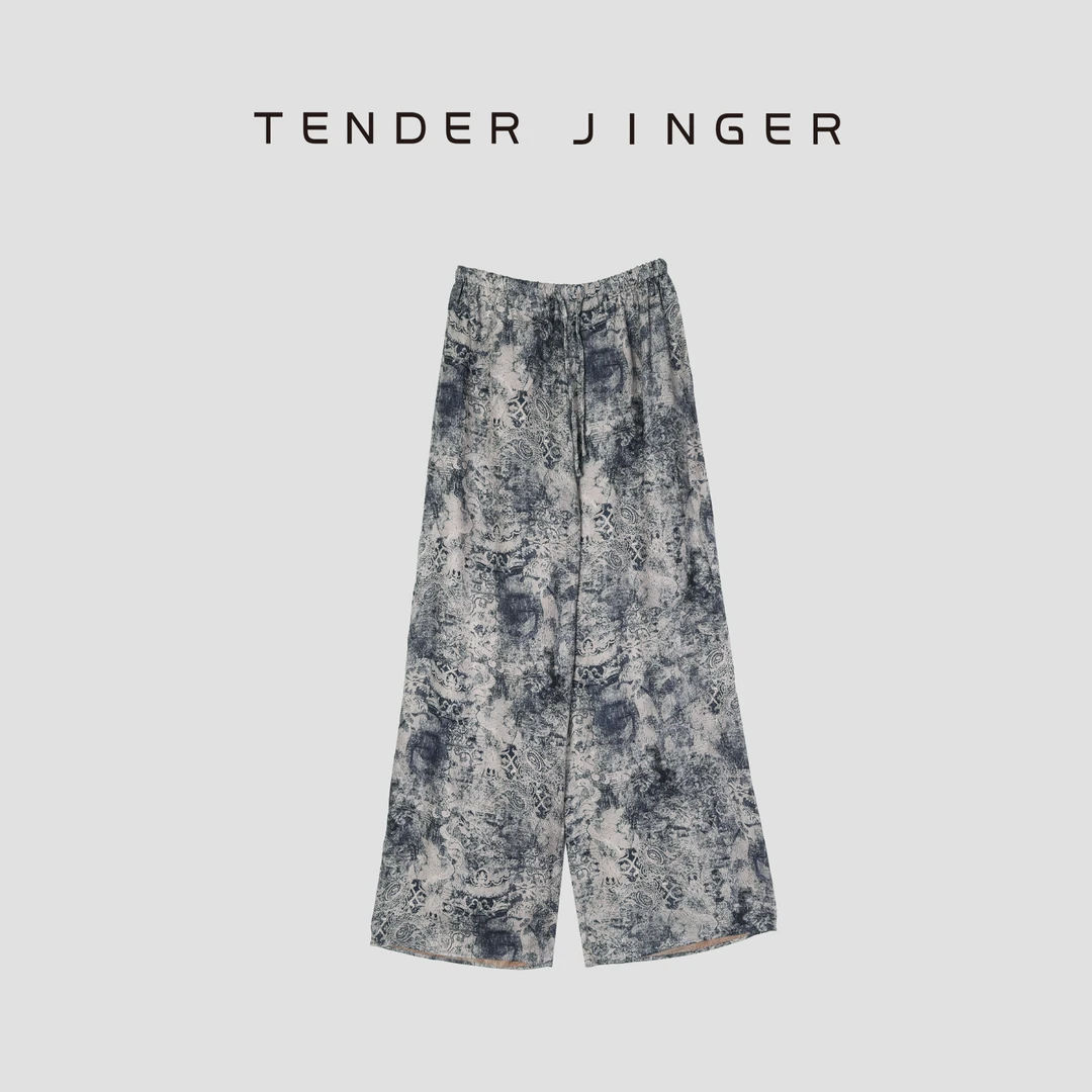 Tender Jinger【黑标】设计感宽松直筒休闲裤T52JSL81166