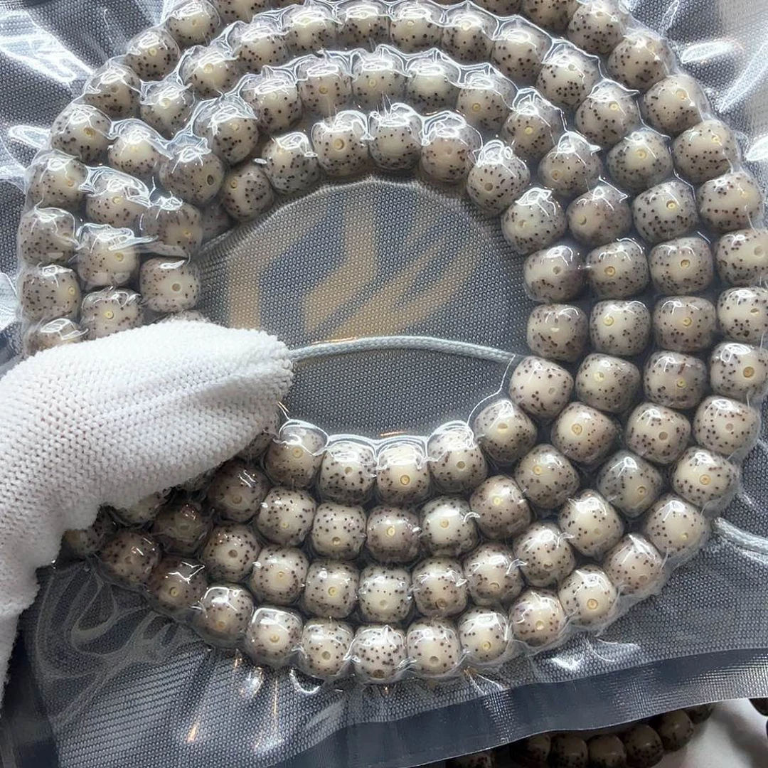 星月菩提吊坠10糯冰月留白9左右108