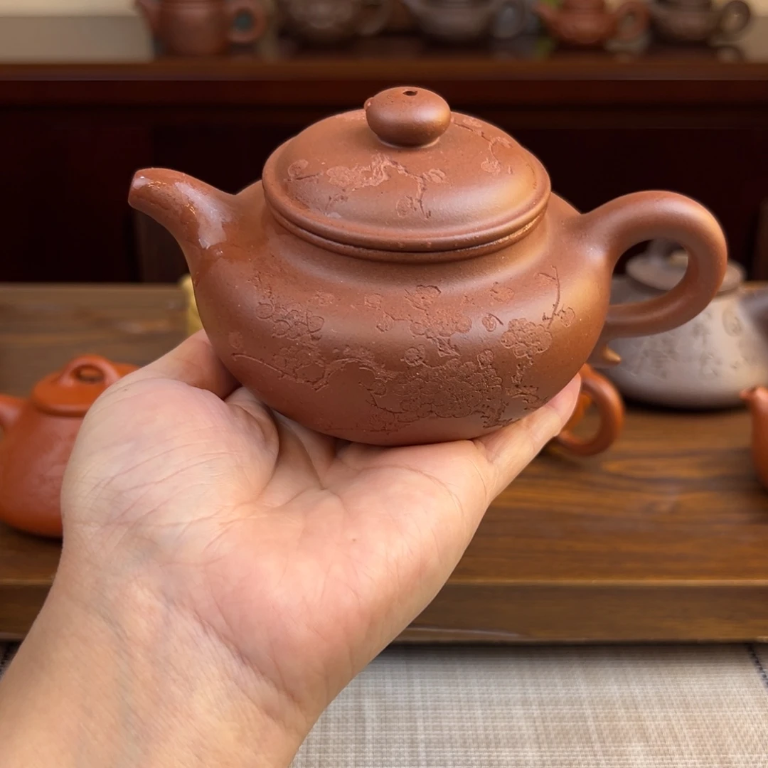 紫砂茶壶紫泥仿古全手240cc