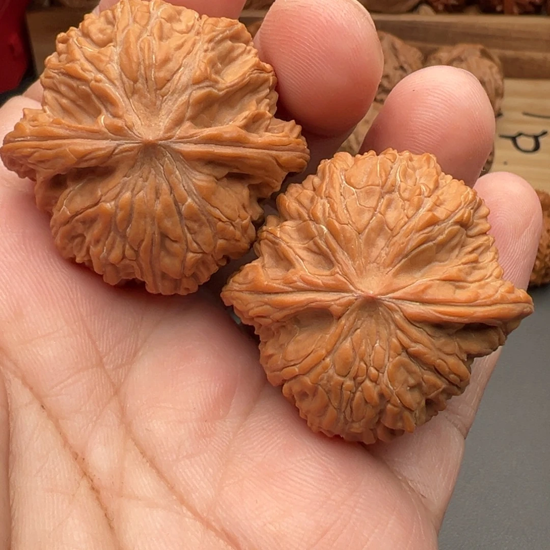 文玩核桃把件磨盘