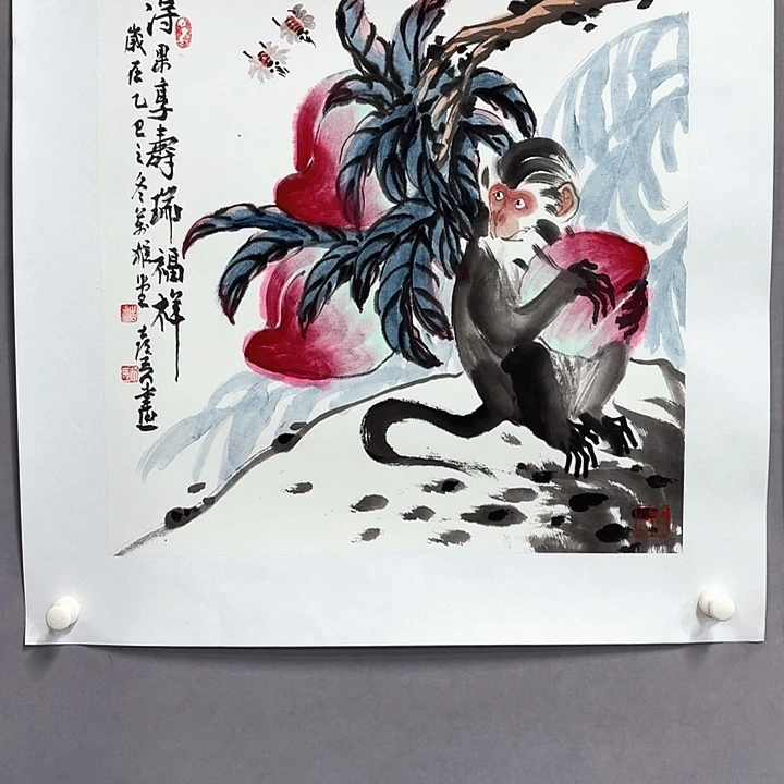 国画亲笔手绘放心去藏