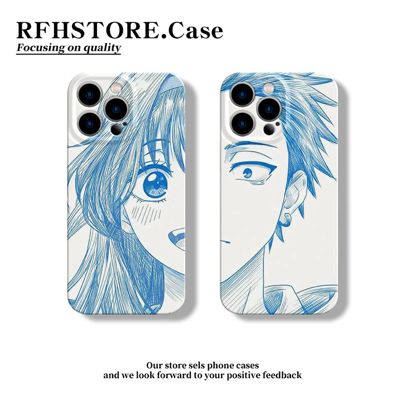 闪度侠素描花薰凛然适用iPhone16pro菲林手机壳华为vivo小米oppo