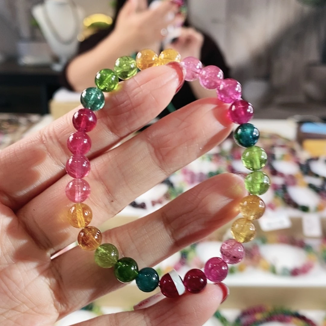 碧玺手链未镶嵌G2615065单圈颜色微差